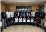 Previous batch group photo with certificates